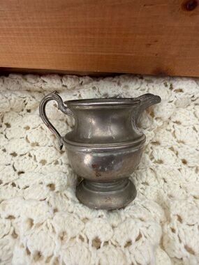Vintage Small Pewter Pitcher Jug Silver